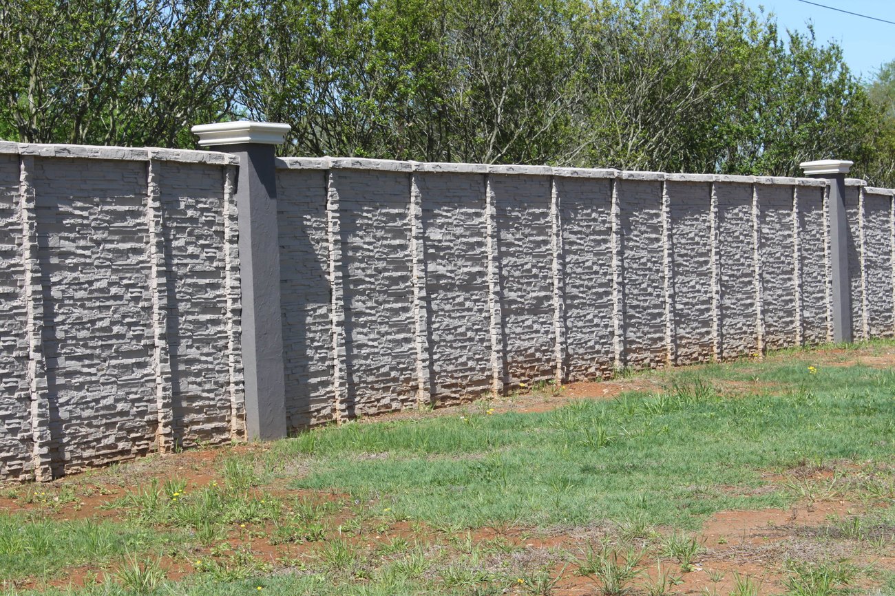 concrete fence stone masonry columns