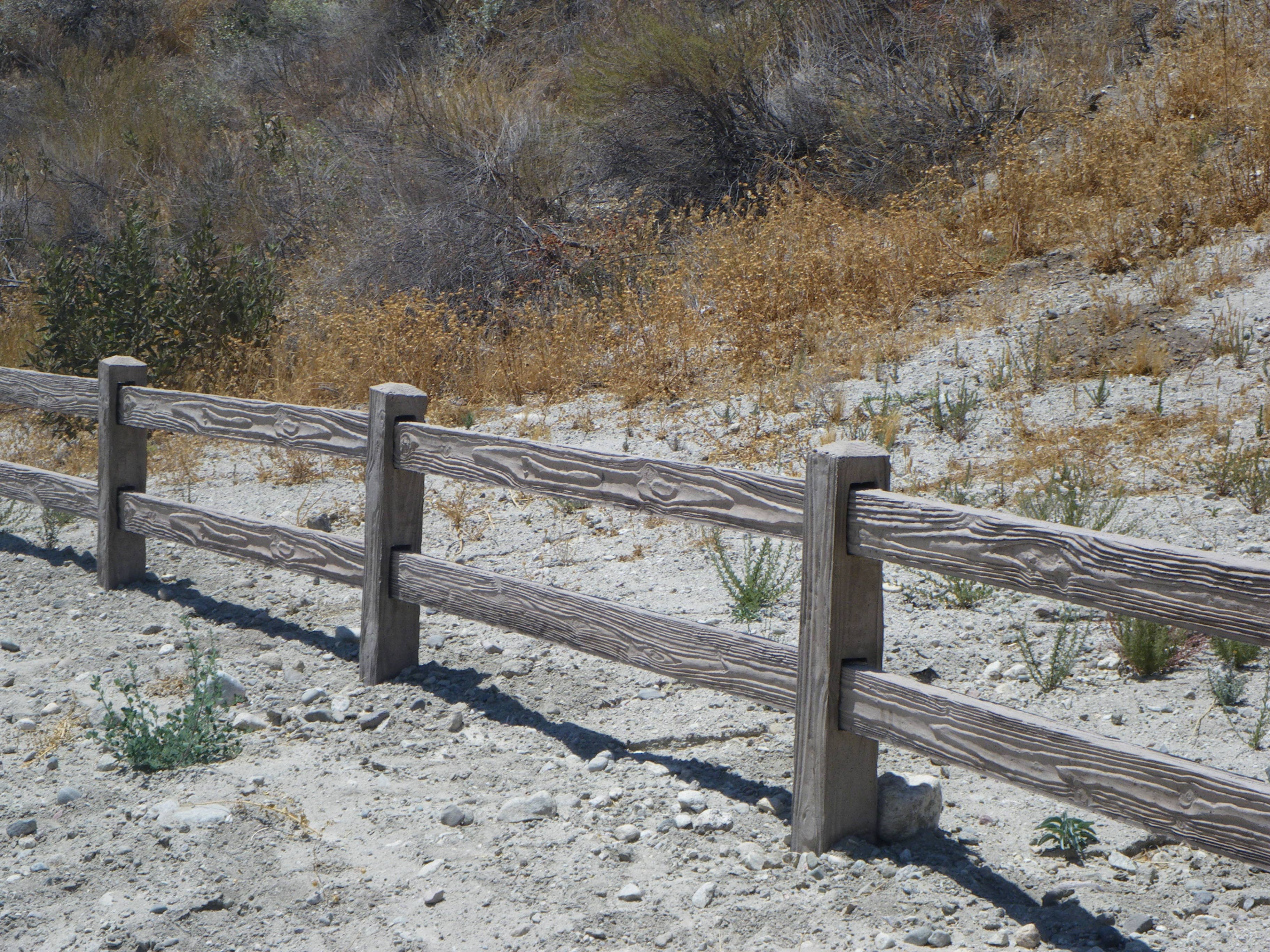 Concrete 2-Rail Fence