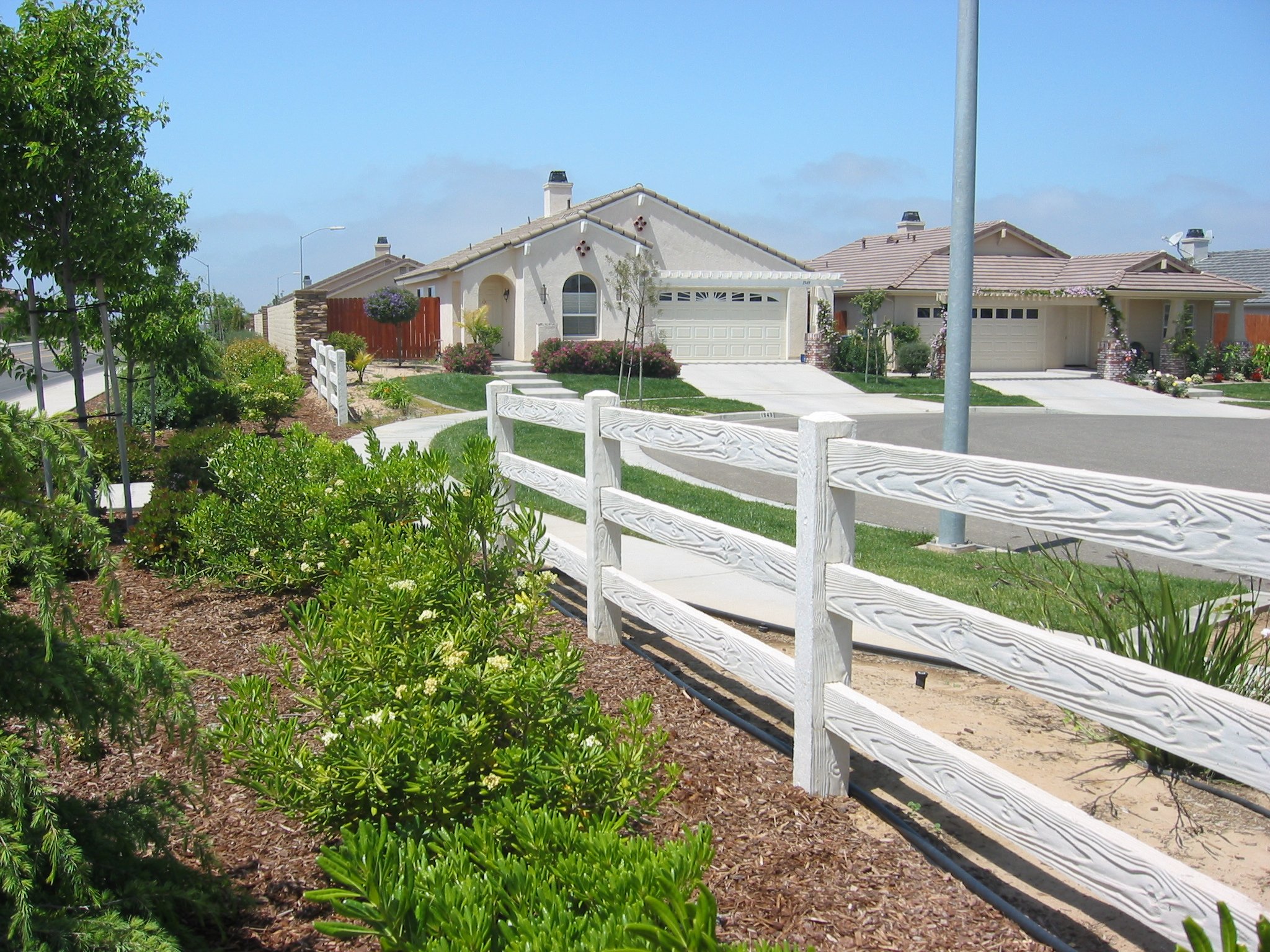 Concrete Rail Fence