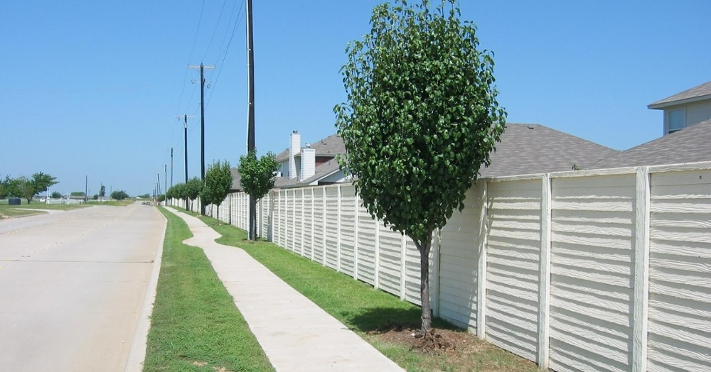 WoodCast Precast Concrete Fence-1