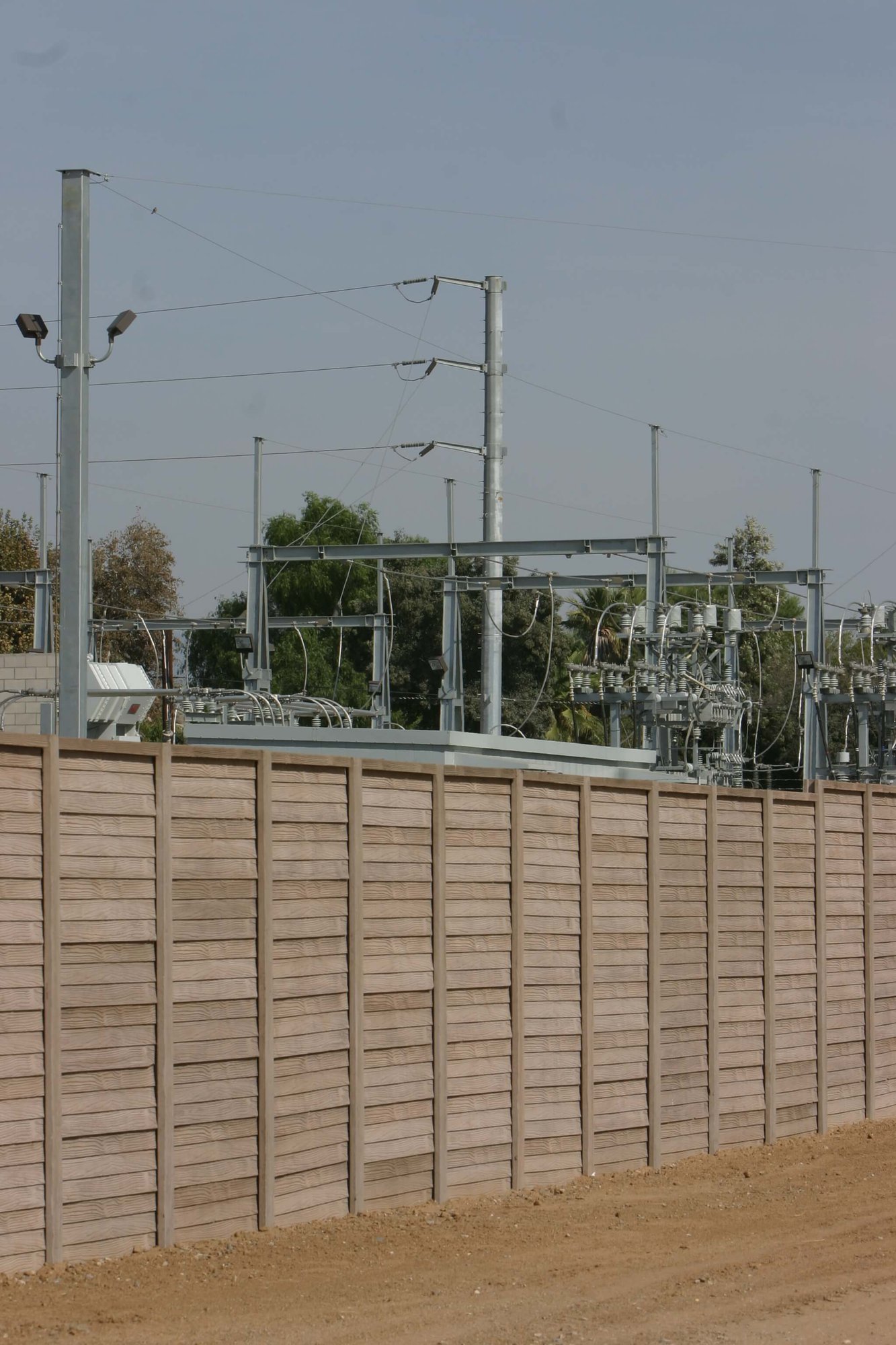 concrete fence substation install