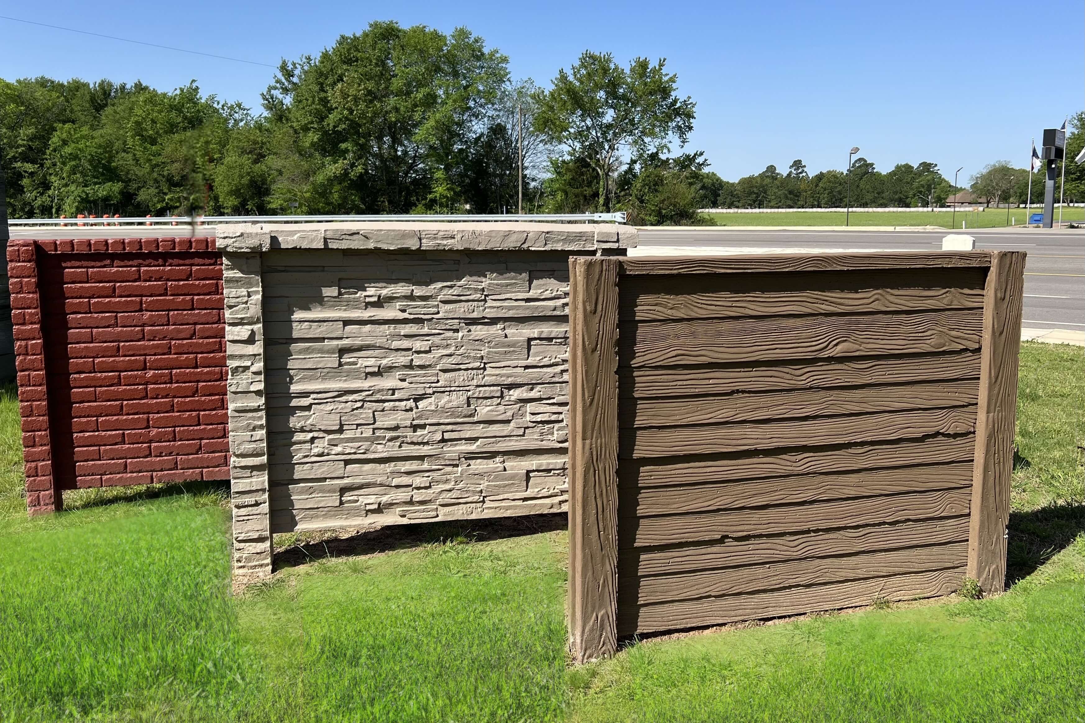 Hilltop Concrete Fence