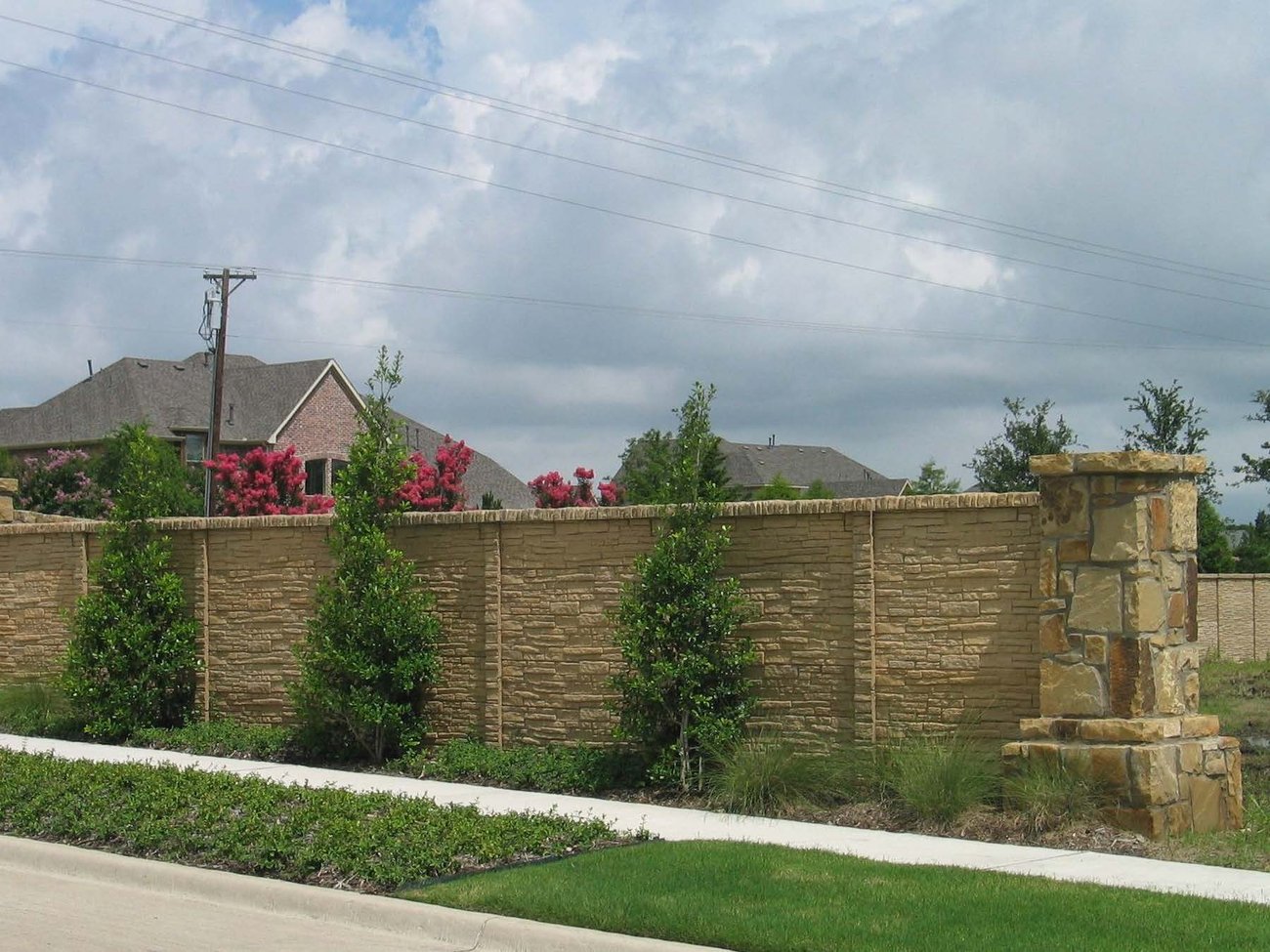 StackedStone Precast Fence  Austin, TX