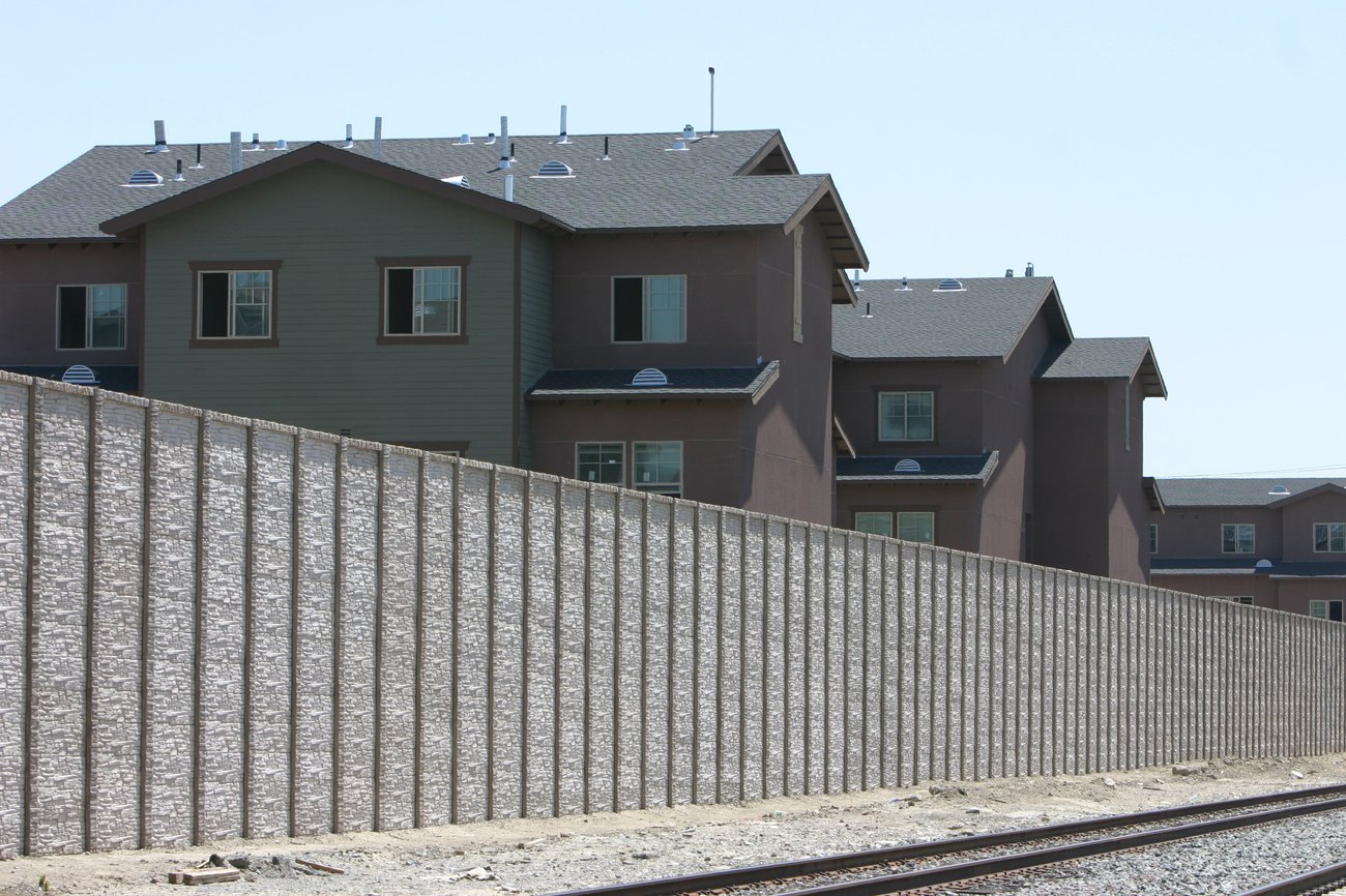 concrete fence sound wall