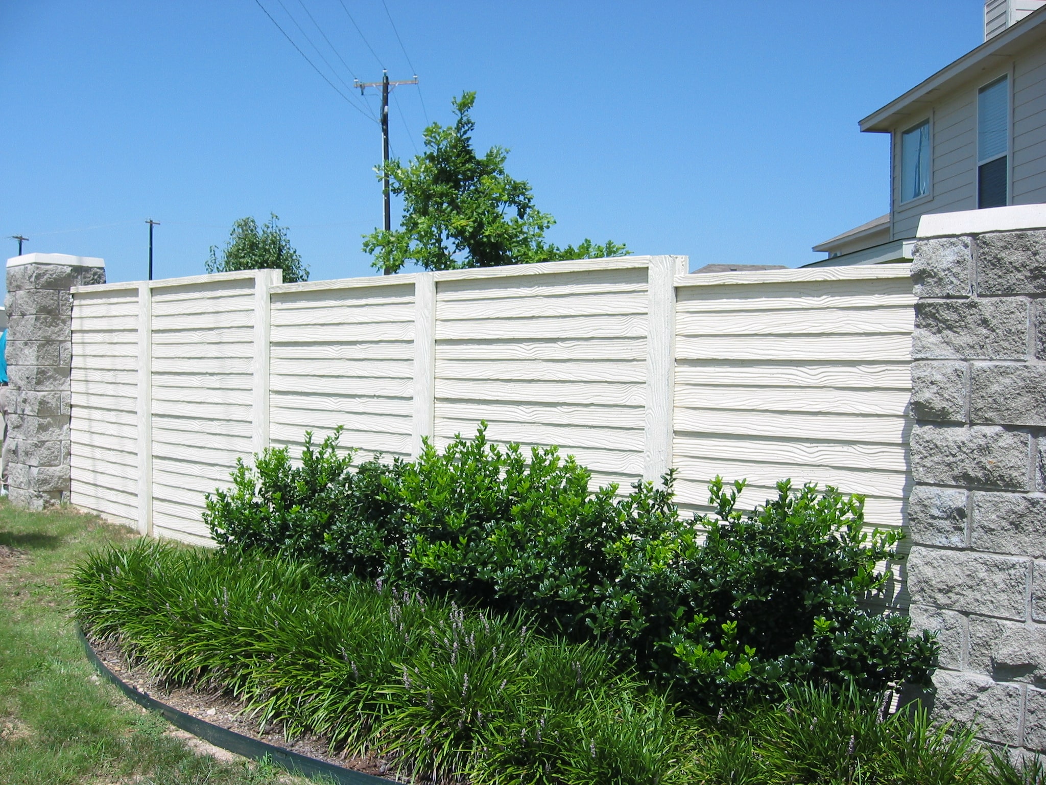 Residential Precast Concrete Fence