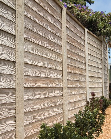 WoodCast Precast Fence
