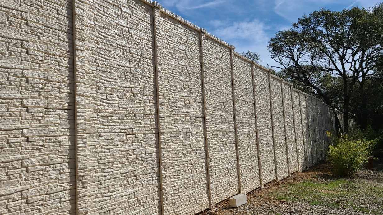 Clear Creek Ranch concrete fence