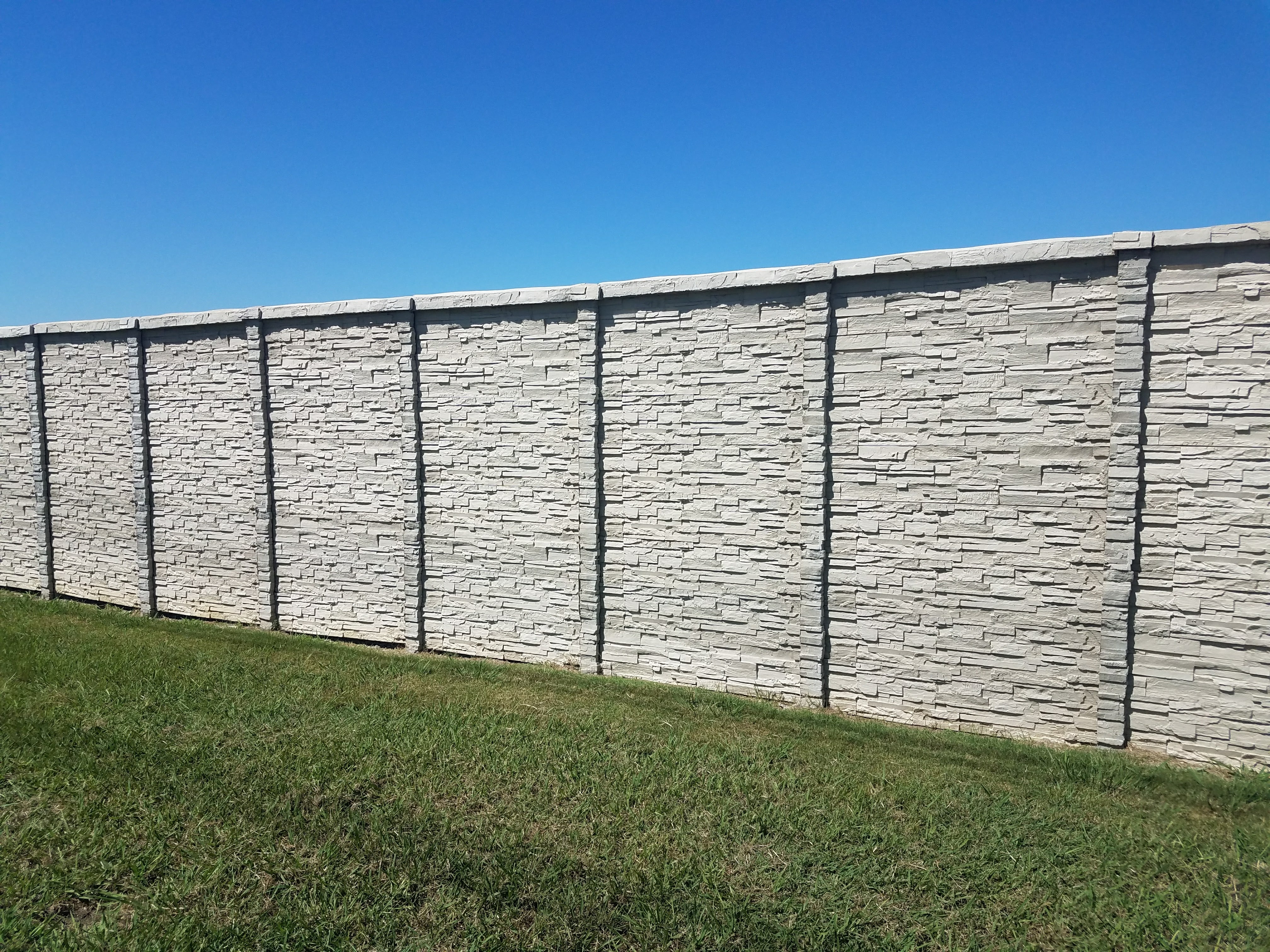 ChisleStone Concrete Fence Austin, TX
