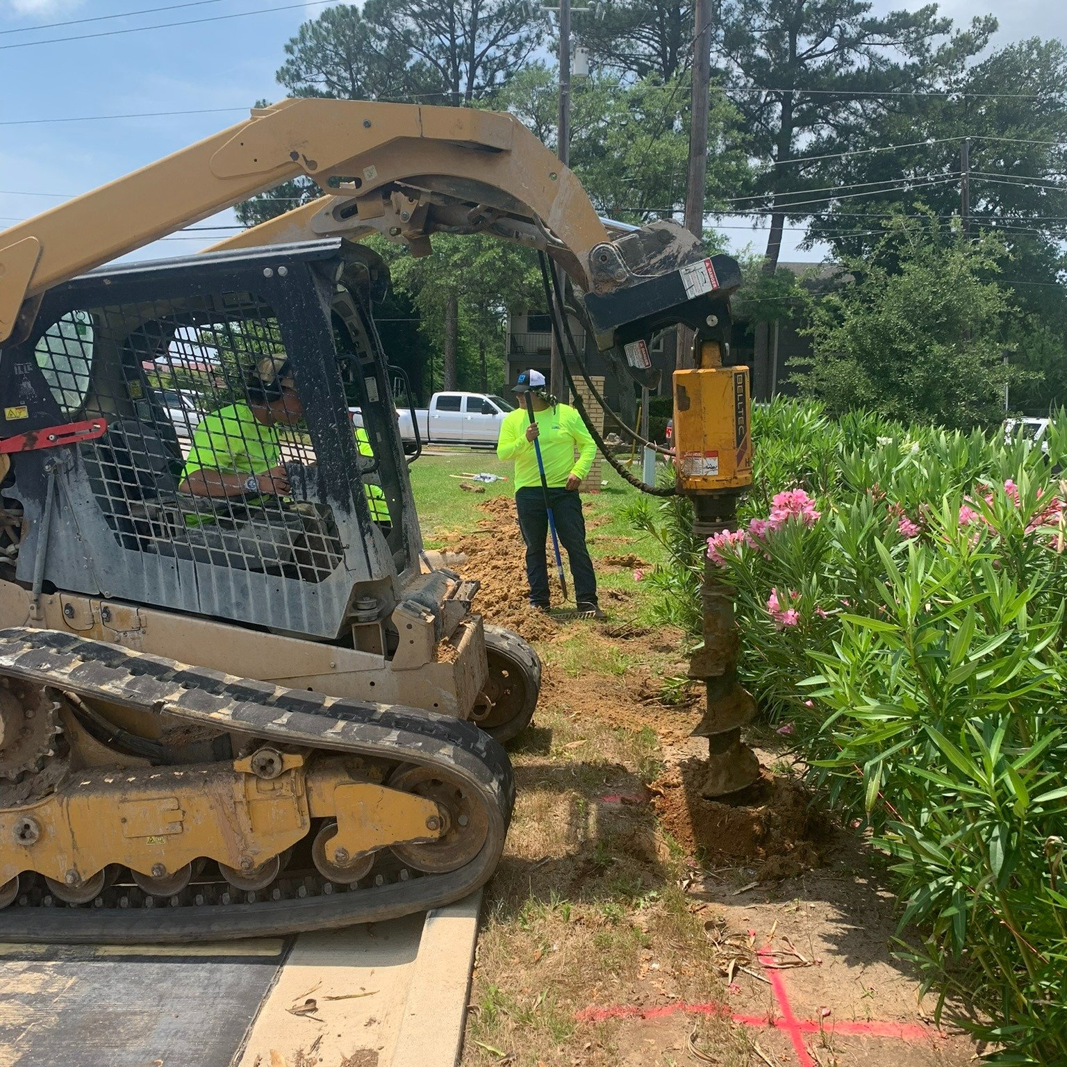 Digging concrete fence post footings - IG