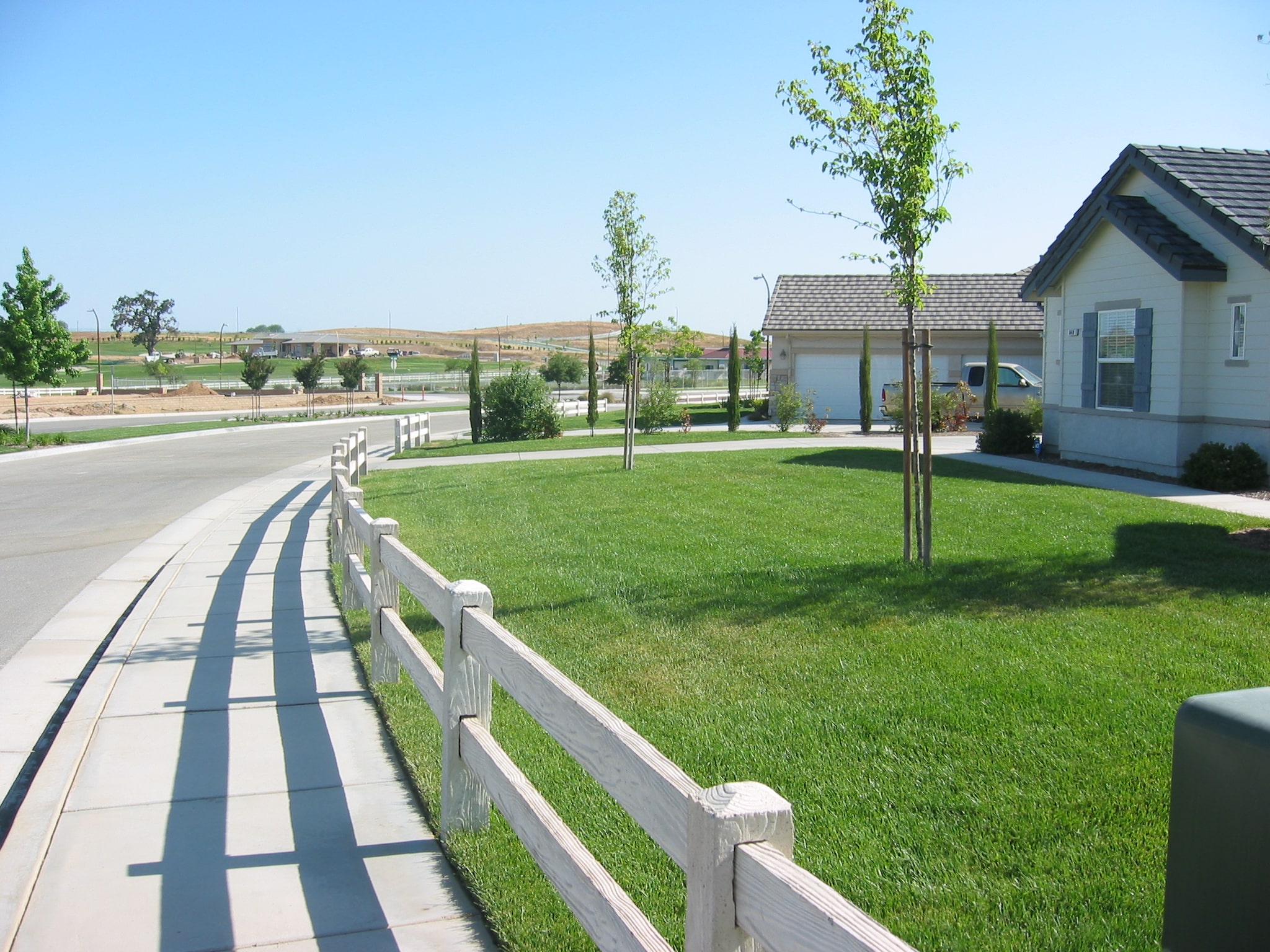 precast concrete fence front yard