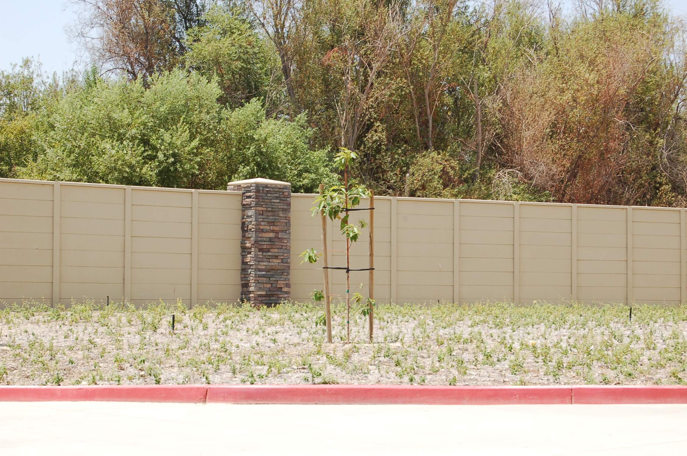 SmoothCast concrete fence