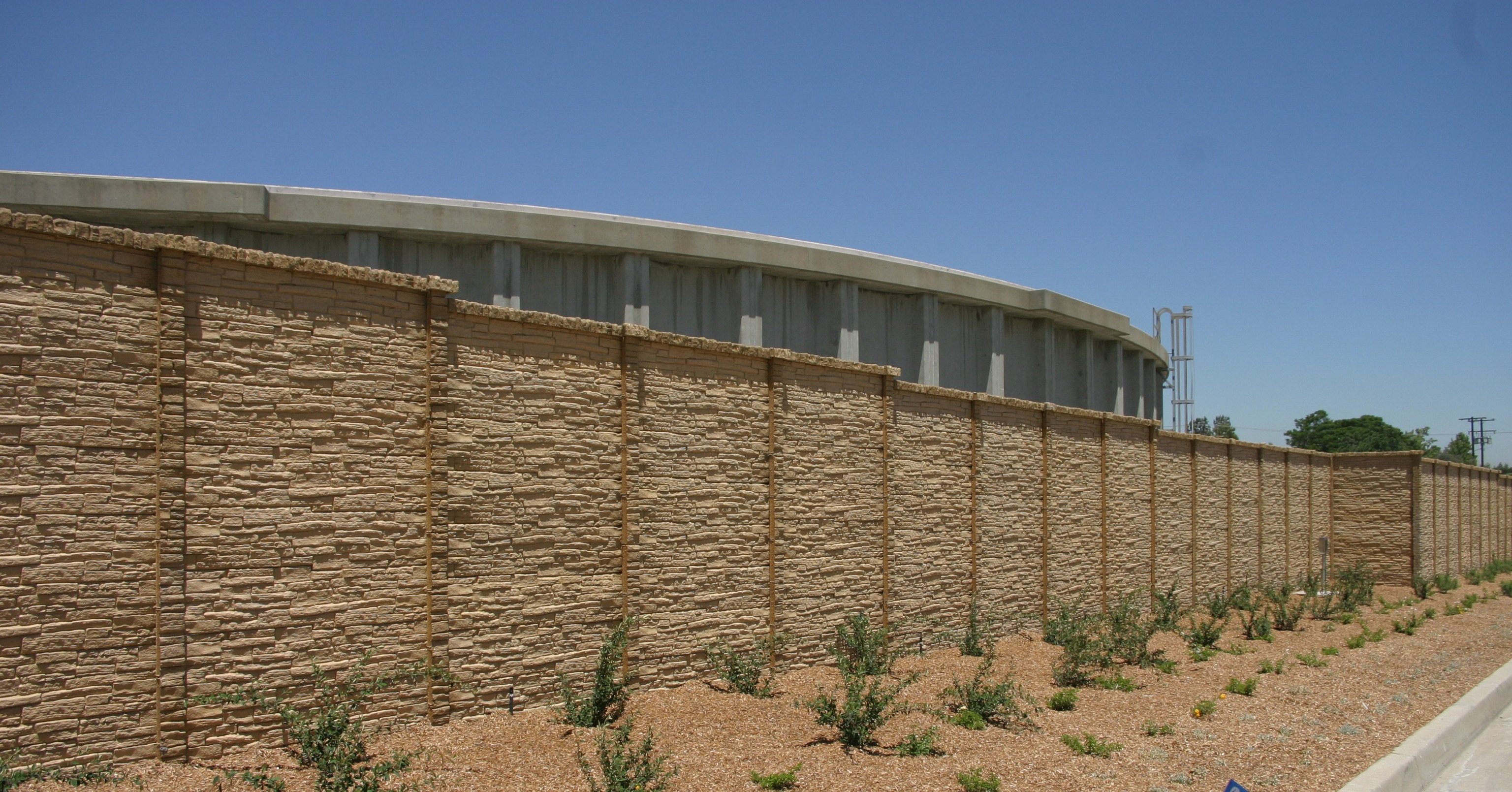 StackedStone Concrete Fence Public Works Project